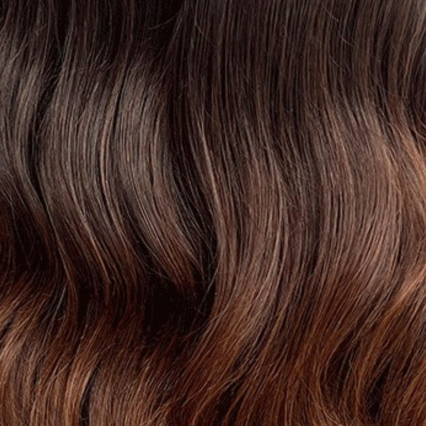 Neylis - Perruque Tie and Dye Brun Foncé et Marron Cuivré