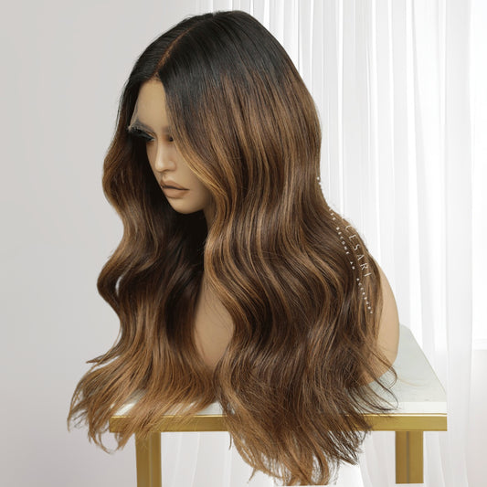 Naïa - Perruque Balayage caramel intense