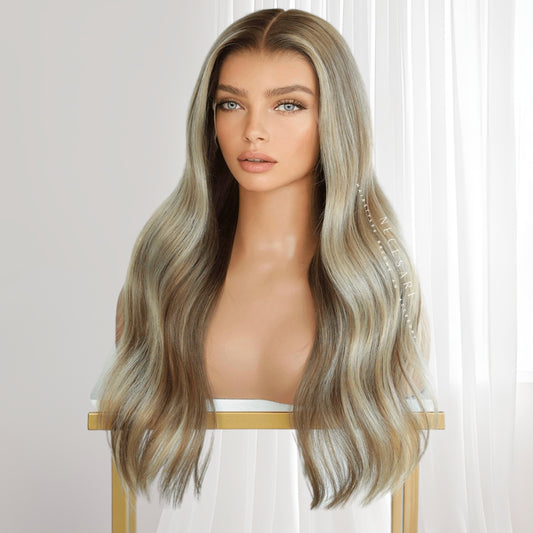 Sienna - Perruque Balayage blond cendré