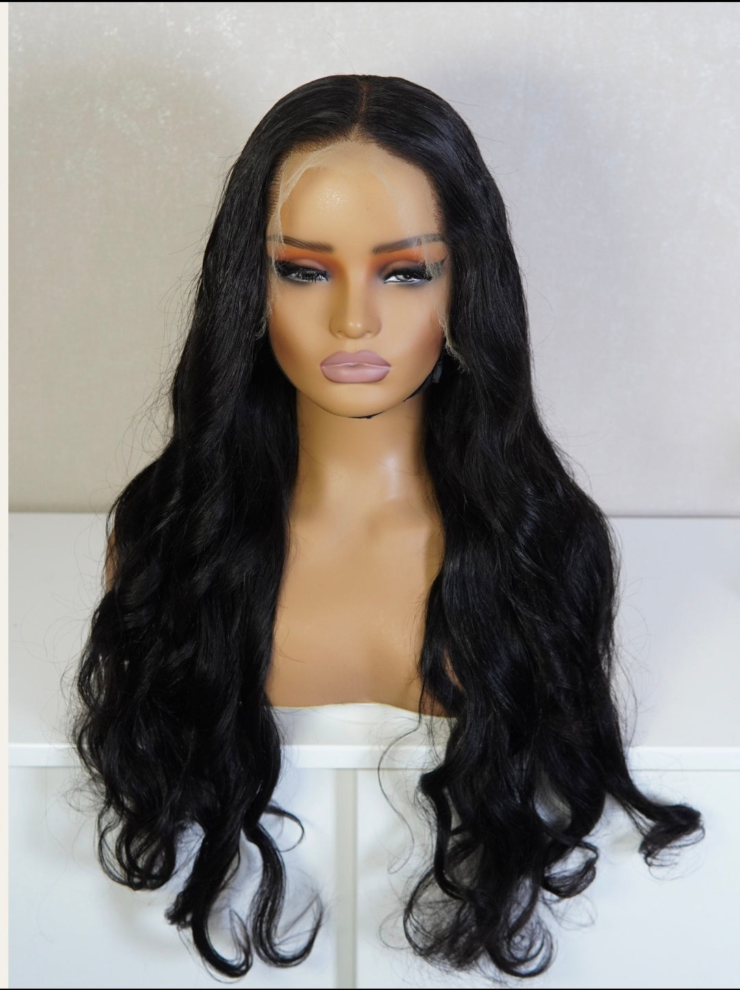 Virgin Hair Loose Wave Wig 180% Density - Natural Black