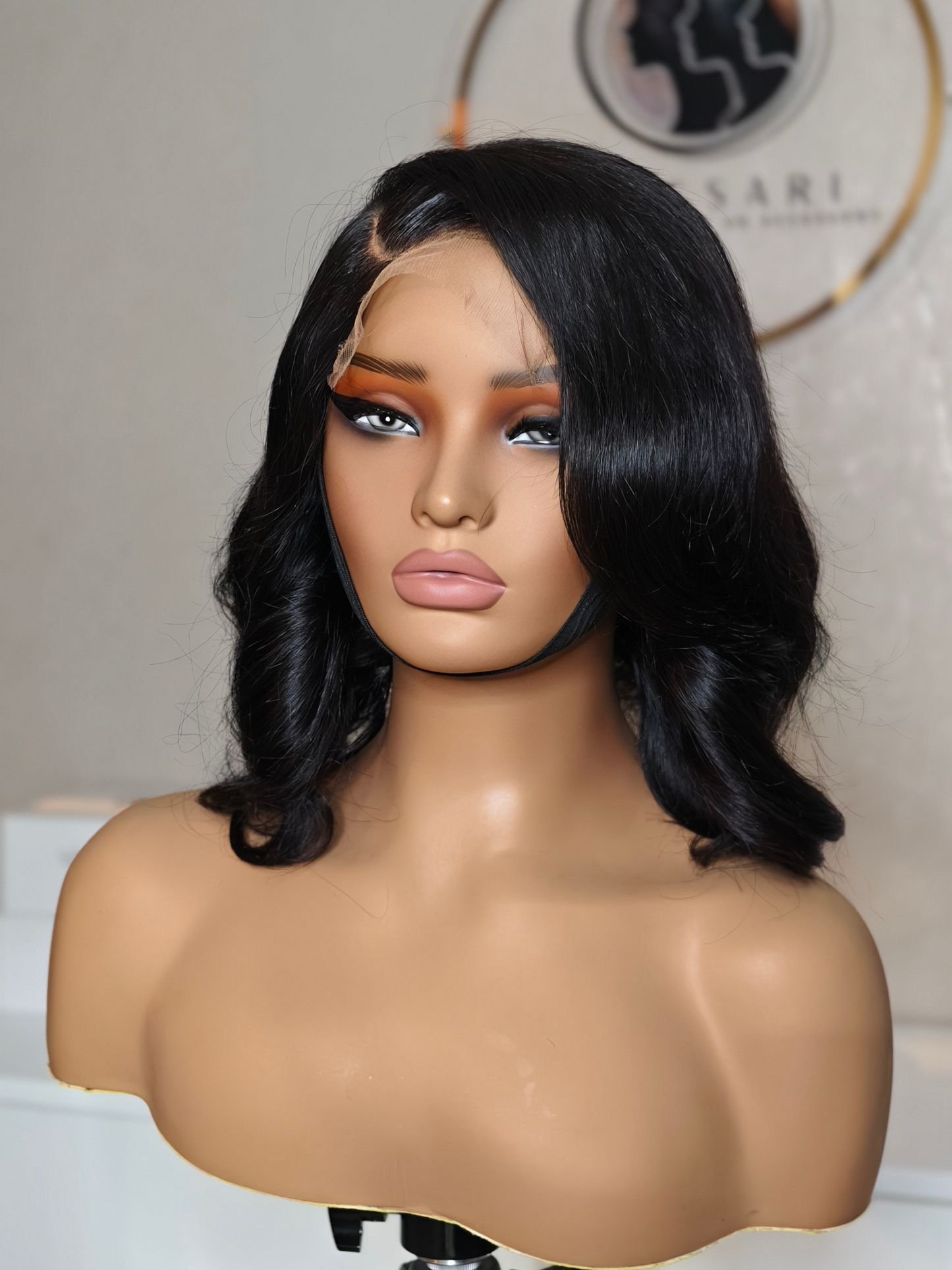 Perruque Bob Loose wave – Virgin Hair – 250 % densité - Cheveux Noirs