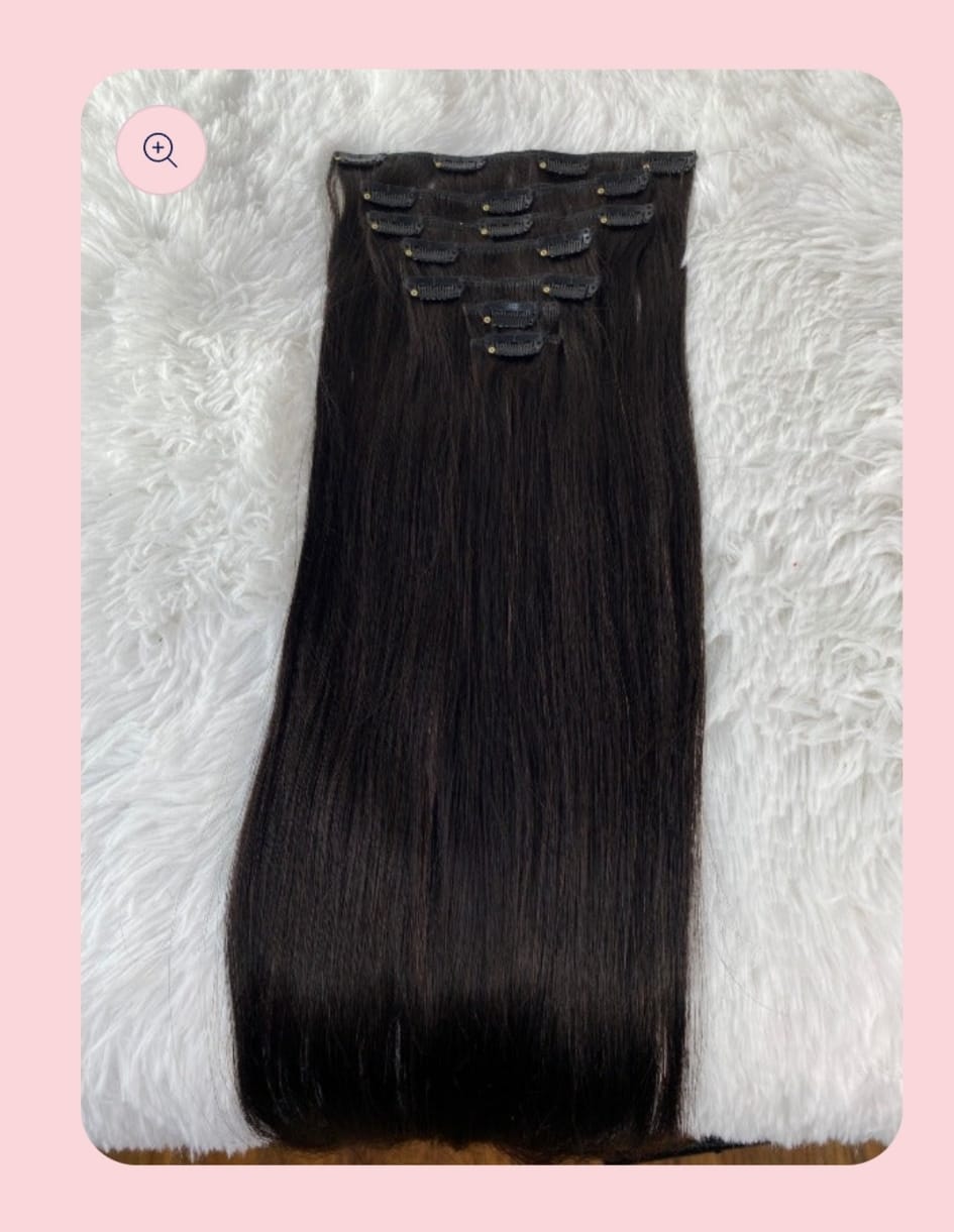 Extensions à Clip -  Lisse Virgin Hair