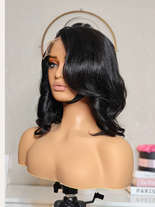 Perruque Bob Loose wave – Virgin Hair – 250 % densité - Cheveux Noirs