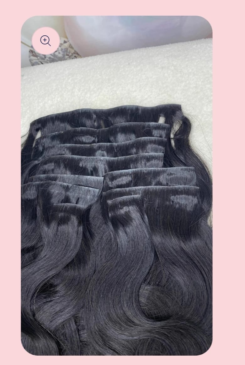 Extensions à Clip -  Lisse Virgin Hair